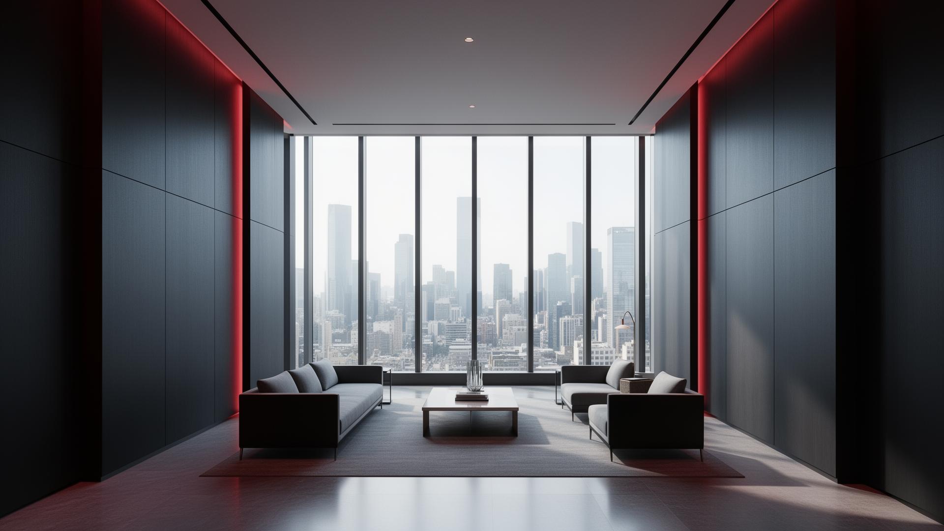 Premium corporate consulting office lobby